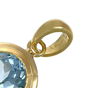 Ciondolo in Oro Giallo 18 carati con n 1 Topazio da 4.75 Ct