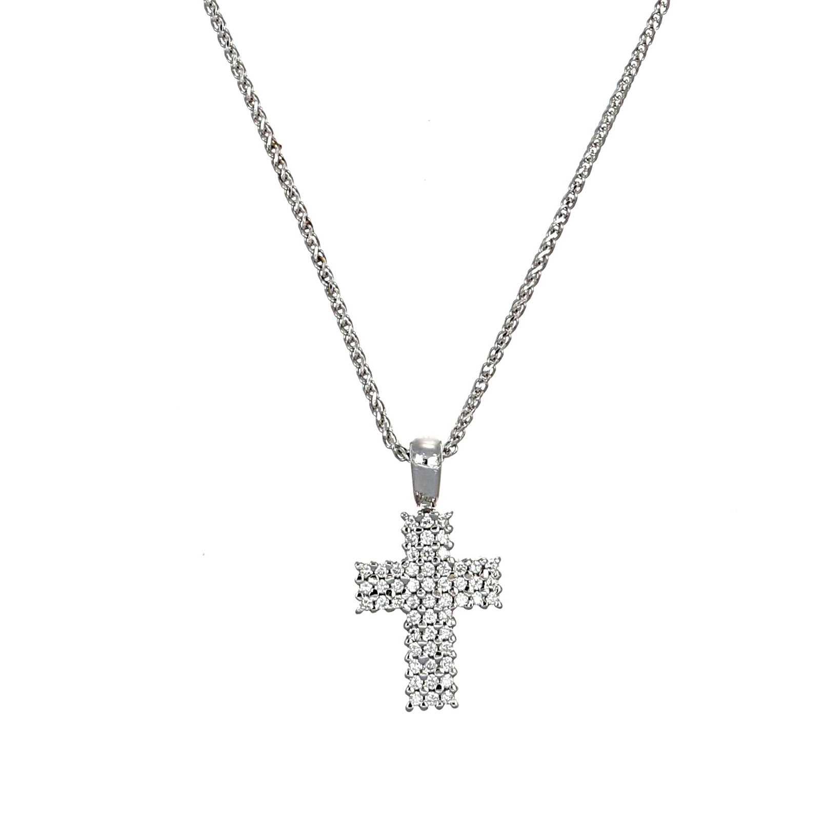 Collana con ciondolo - 18 carati Oro bianco, Oro giallo - 0.27ct. tw. Diamante (Naturale)