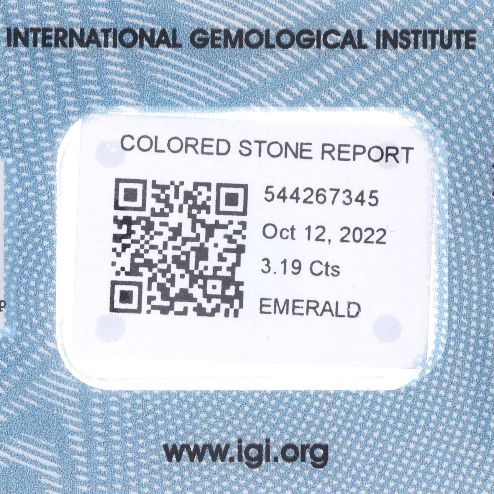 1 pcs Verde Smeraldo - 3.19 ct - Istituto Gemmologico Italiano (IGI)