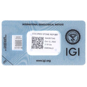 1 pcs Verde Smeraldo - 3.19 ct - Istituto Gemmologico Italiano (IGI)