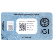 1 pcs Verde Smeraldo - 3.38 ct - Istituto Gemmologico Italiano (IGI)