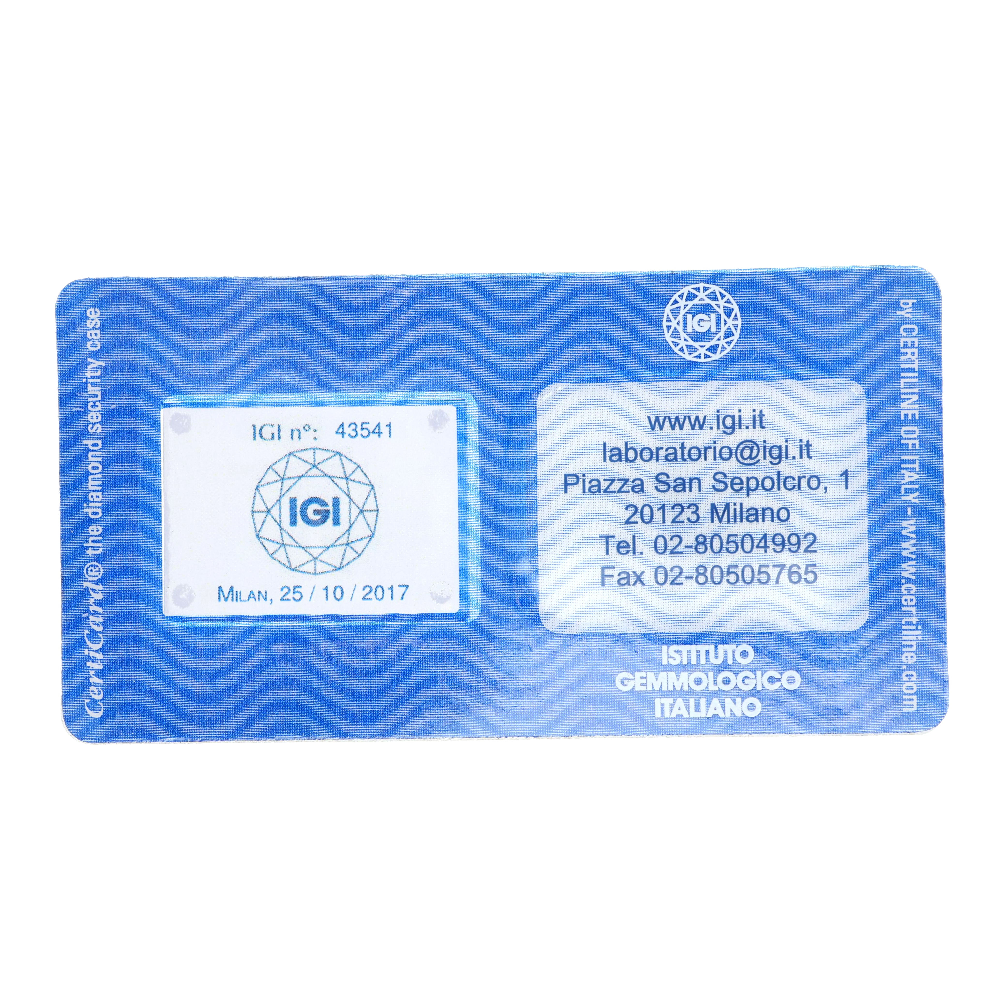 Diamante (Naturale) - 1.46 ct - Rotondo - K - VS2 - Istituto Gemmologico Italiano (IGI)