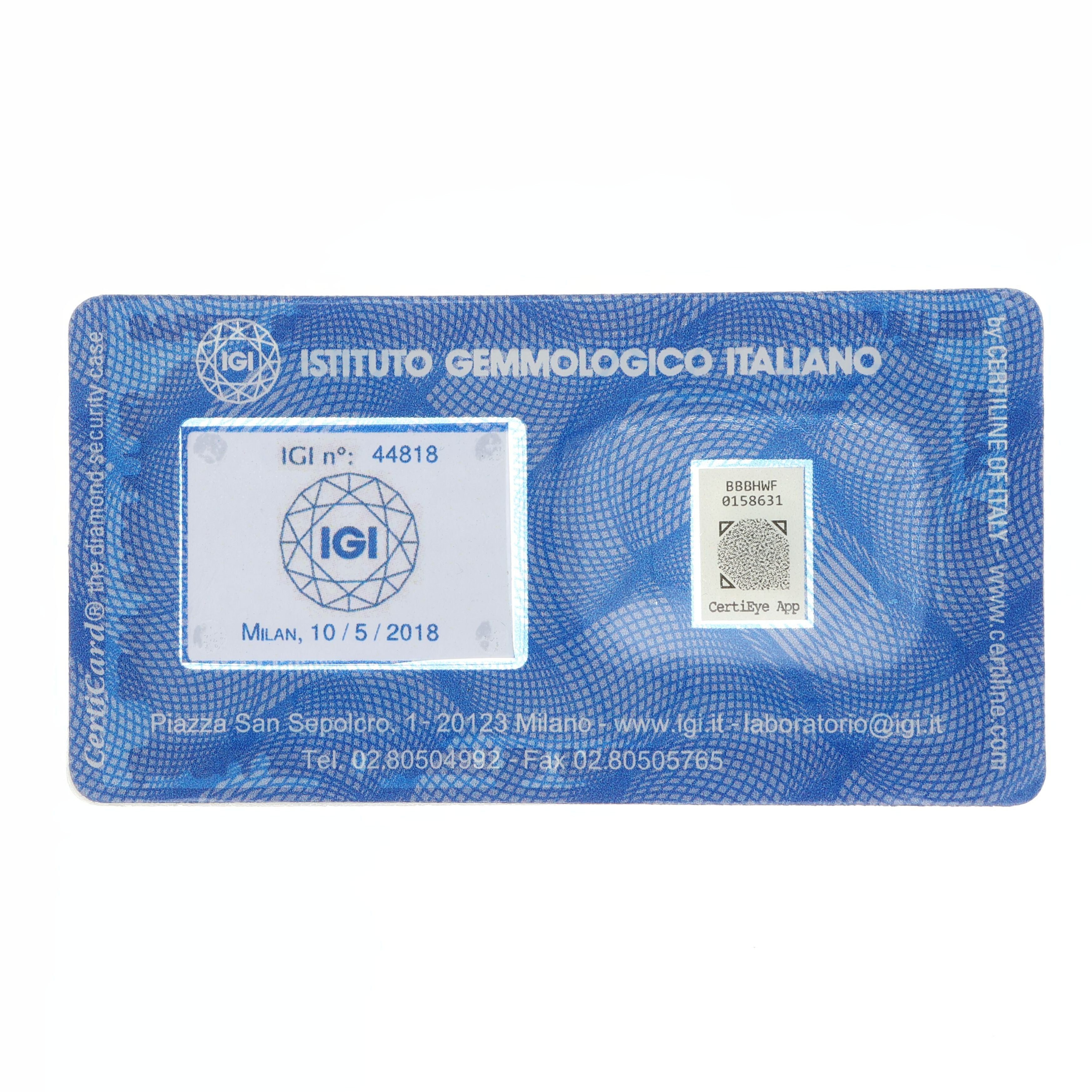 1 pcs Diamante (Naturale) - 1.43 ct - Rotondo - L - VS2 - Istituto Gemmologico Italiano (IGI)