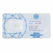 1 pcs Diamante (Naturale) - 1.24 ct - Rotondo - VS2 - Istituto Gemmologico Italiano (IGI)