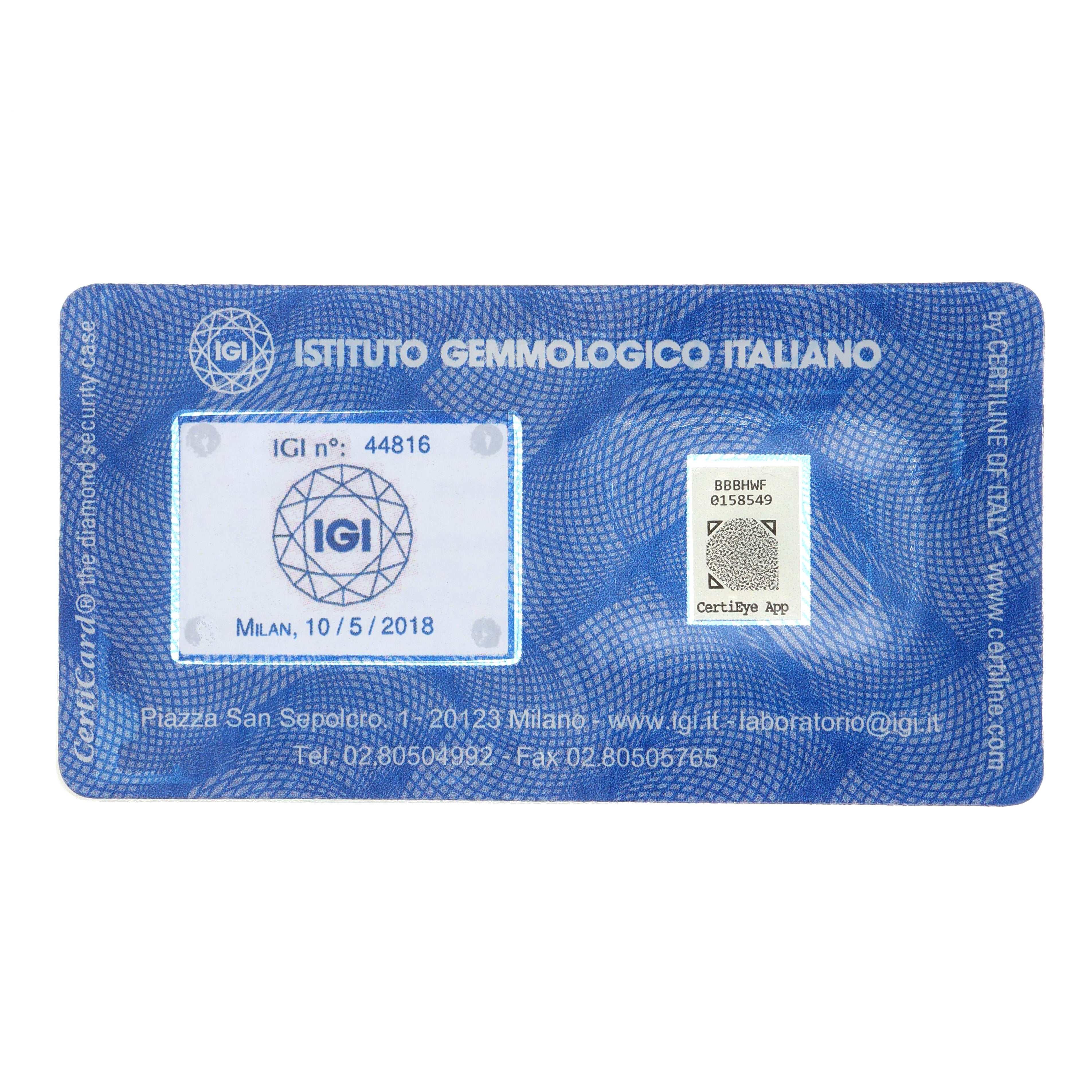 1 pcs Diamante (Naturale) - 0.57 ct - Rotondo - I - SI2 - Istituto Gemmologico Italiano (IGI)