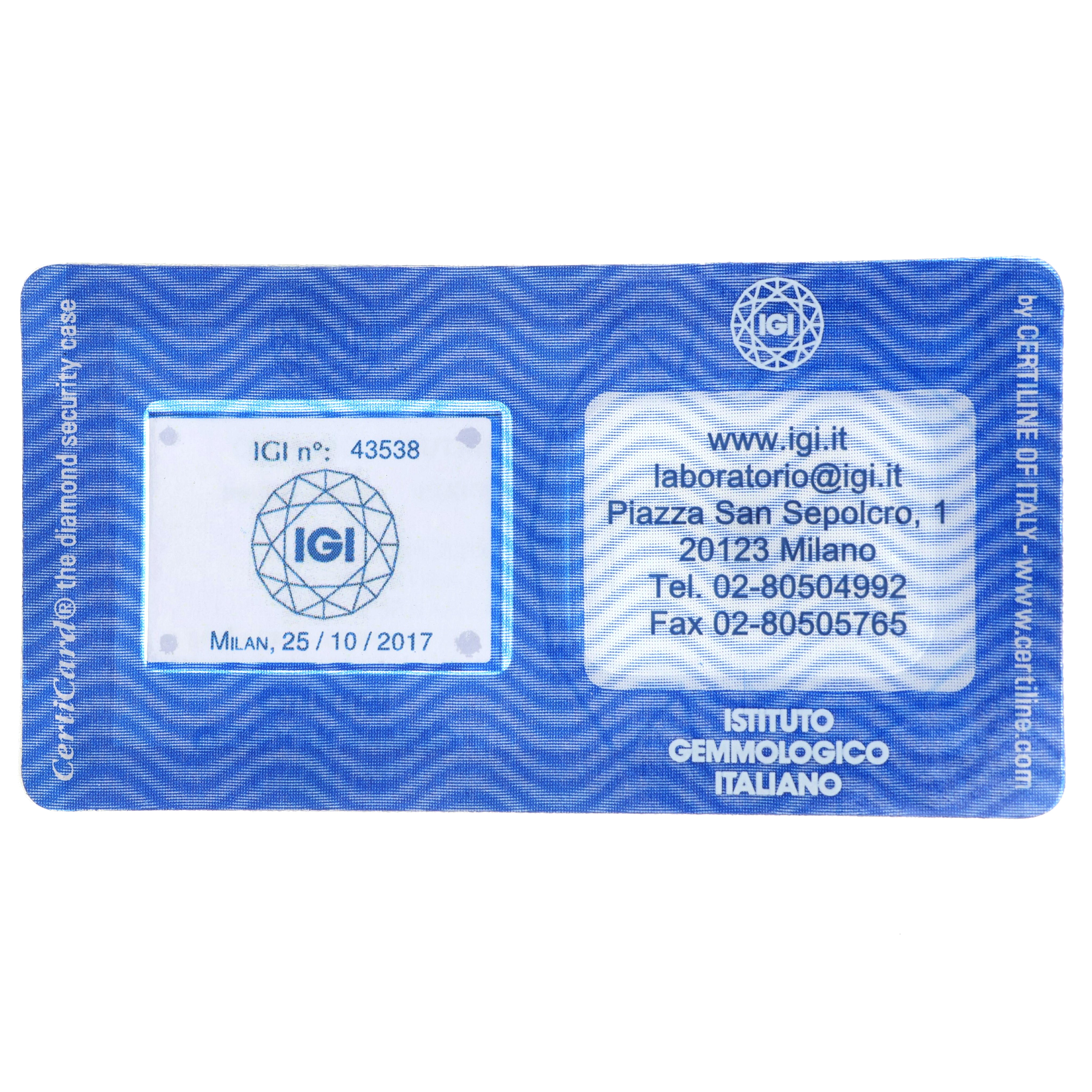 1 pcs Diamante (Naturale) - 1.03 ct - Rotondo - I - SI1 - Istituto Gemmologico Italiano (IGI)