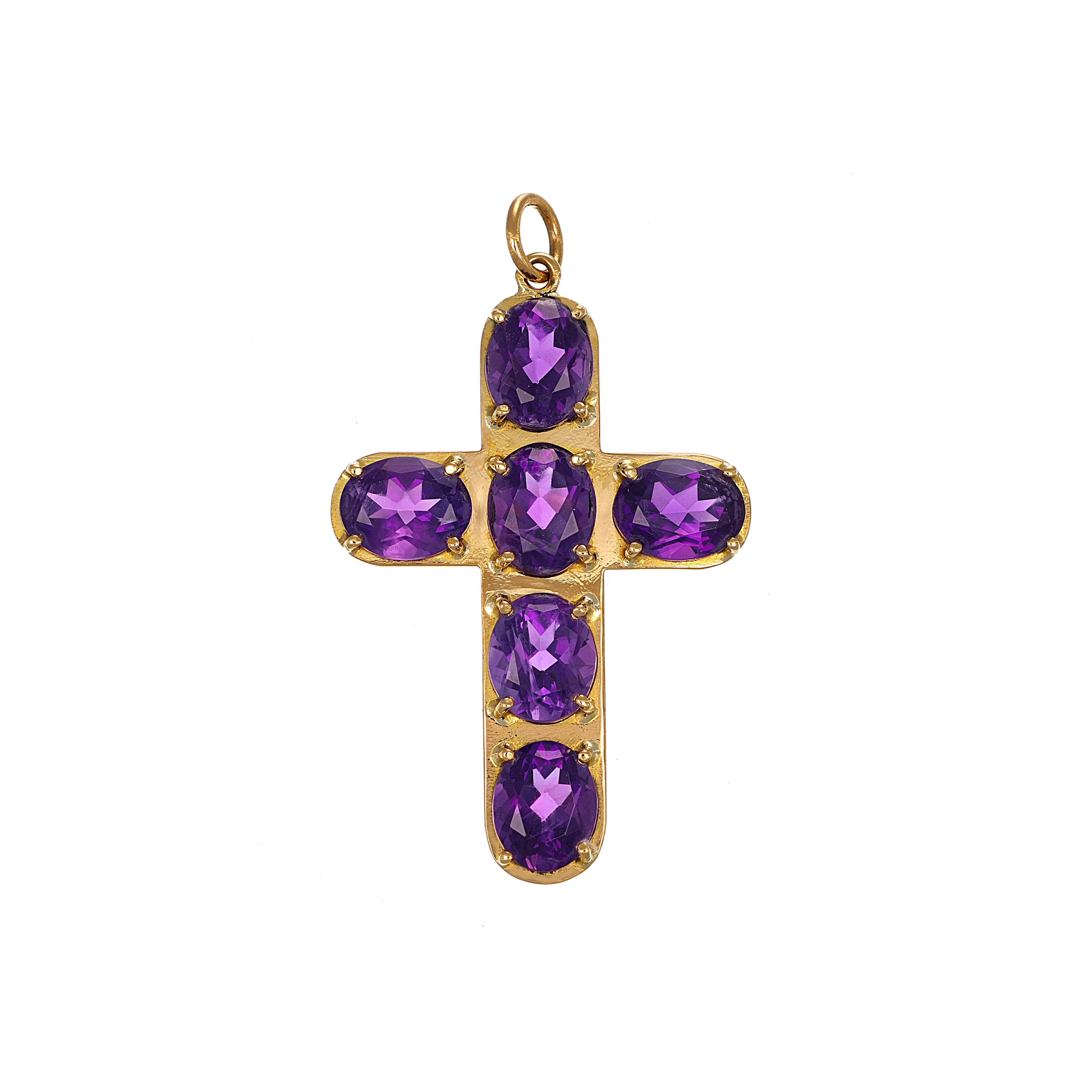 Ciondolo - 18 carati Oro giallo - 16.50ct. tw. Ametista