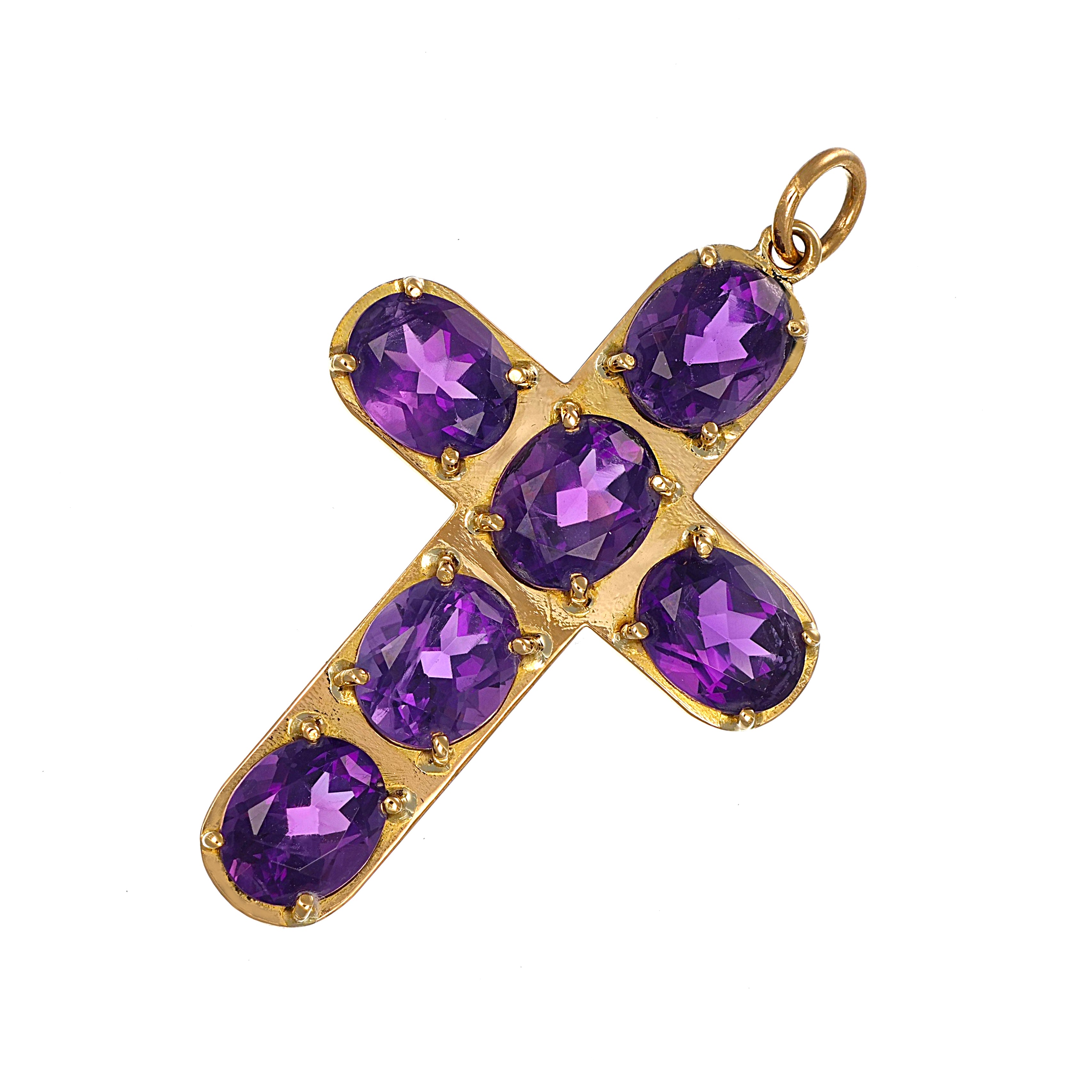 Ciondolo - 18 carati Oro giallo - 16.50ct. tw. Ametista