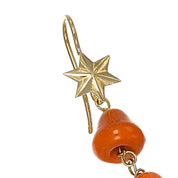 Orecchini - 18 carati Oro giallo - Corallo