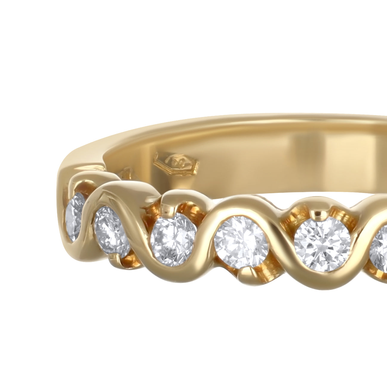 Anello - 18 carati Oro giallo - 0.36ct. tw. Diamante (Naturale)