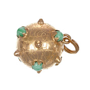 Ciondolo - 18 carati Oro giallo - 1.08ct. tw. Turchese