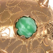 Ciondolo - 18 carati Oro giallo - 1.08ct. tw. Turchese