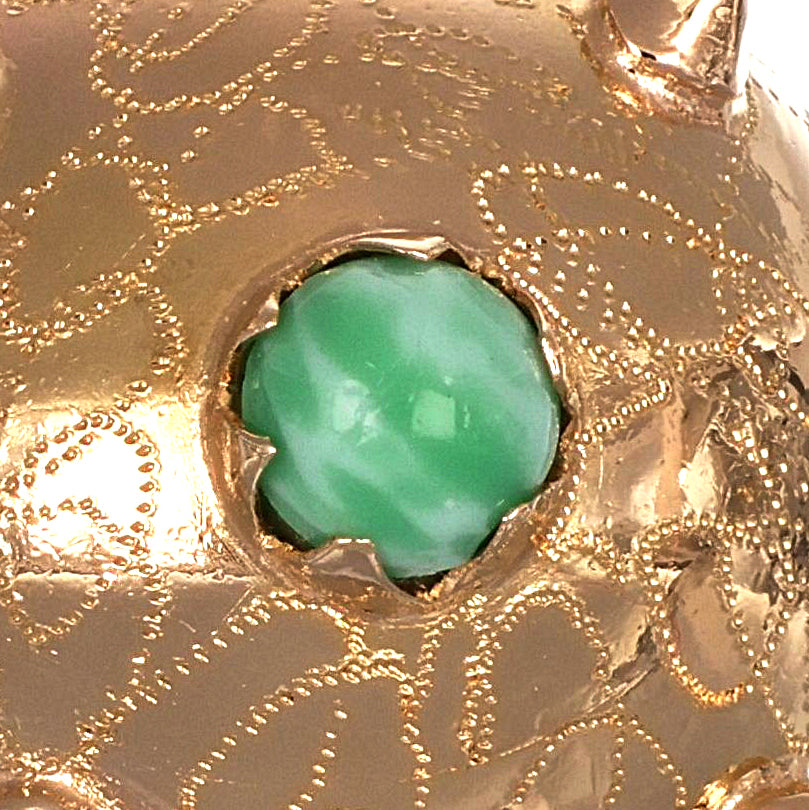 Ciondolo - 18 carati Oro giallo - 1.08ct. tw. Turchese