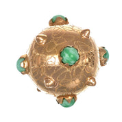 Ciondolo - 18 carati Oro giallo - 1.08ct. tw. Turchese