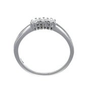 Anello - 18 carati Oro bianco - 0.27ct. tw. Diamante (Naturale)