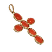 Ciondolo - 18 carati Oro giallo Corallo