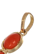 Ciondolo - 18 carati Oro giallo Corallo
