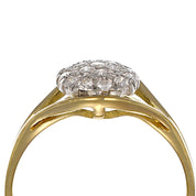 Anello - 18 carati Oro bianco, Oro giallo - 0.29ct. tw. Diamante (Naturale)