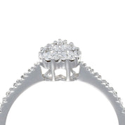 Anello - 18 carati Oro bianco - 0.29ct. tw. Diamante (Naturale)