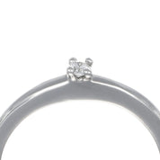 Anello - 18 carati Oro bianco - 0.09ct. tw. Diamante (Naturale)