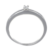 Anello - 18 carati Oro bianco - 0.09ct. tw. Diamante (Naturale)