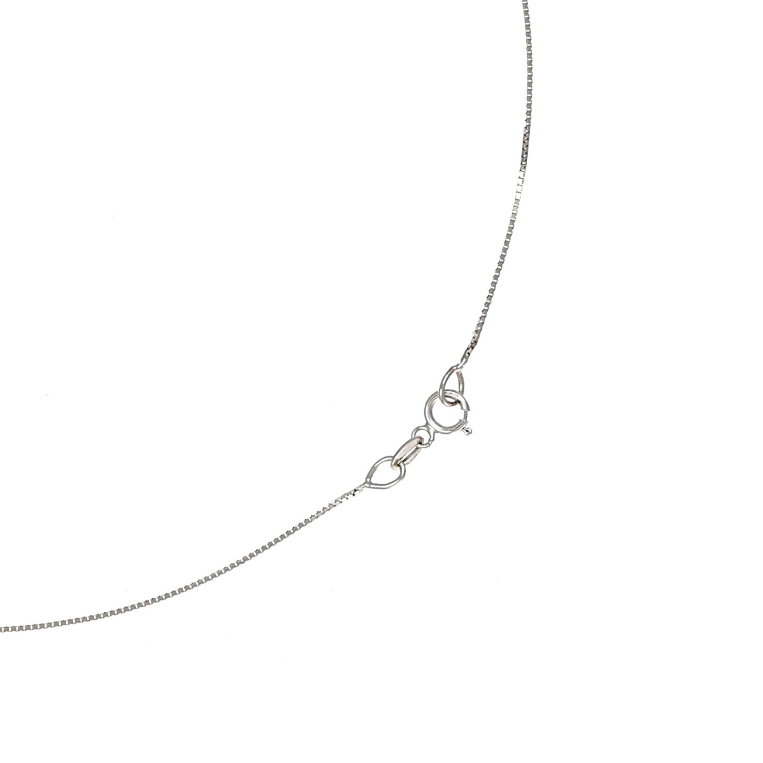 Collana con ciondolo - 18 carati Oro bianco - 0.10ct. tw. Diamante (Naturale)