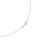 Collana con ciondolo - 18 carati Oro bianco - 0.10ct. tw. Diamante (Naturale)
