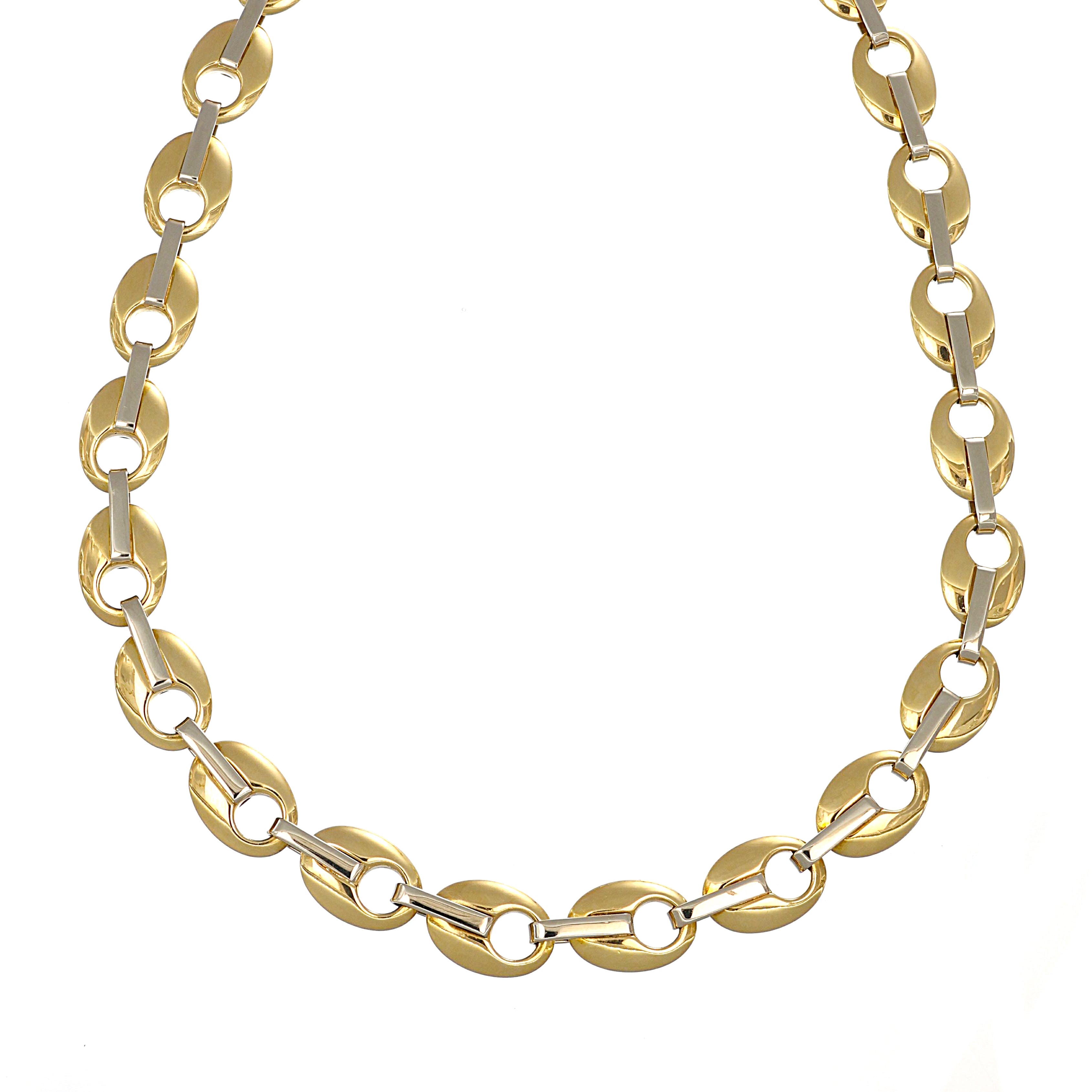 Collana in Oro Giallo ,Oro Bianco 18 carati