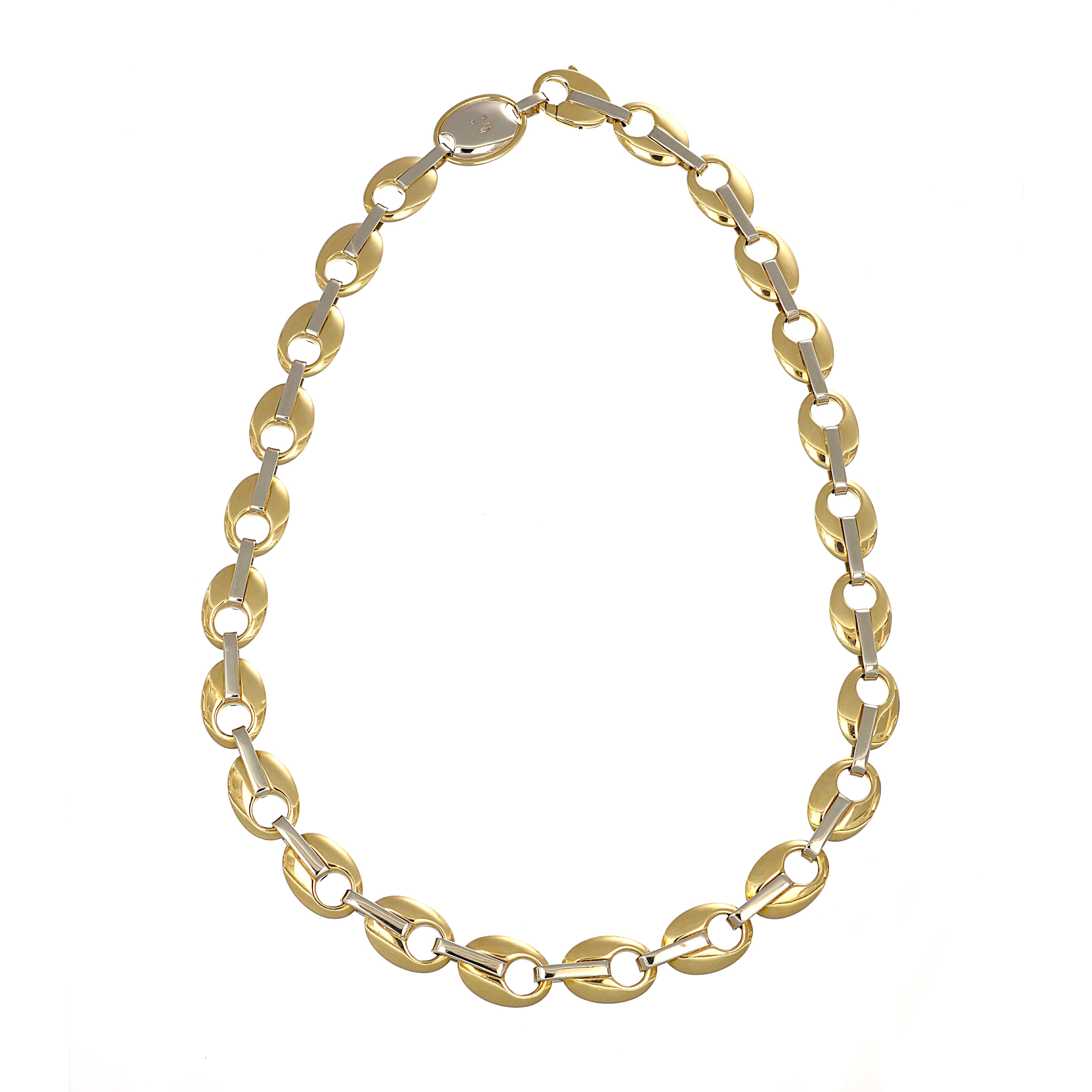 Collana in Oro Giallo ,Oro Bianco 18 carati