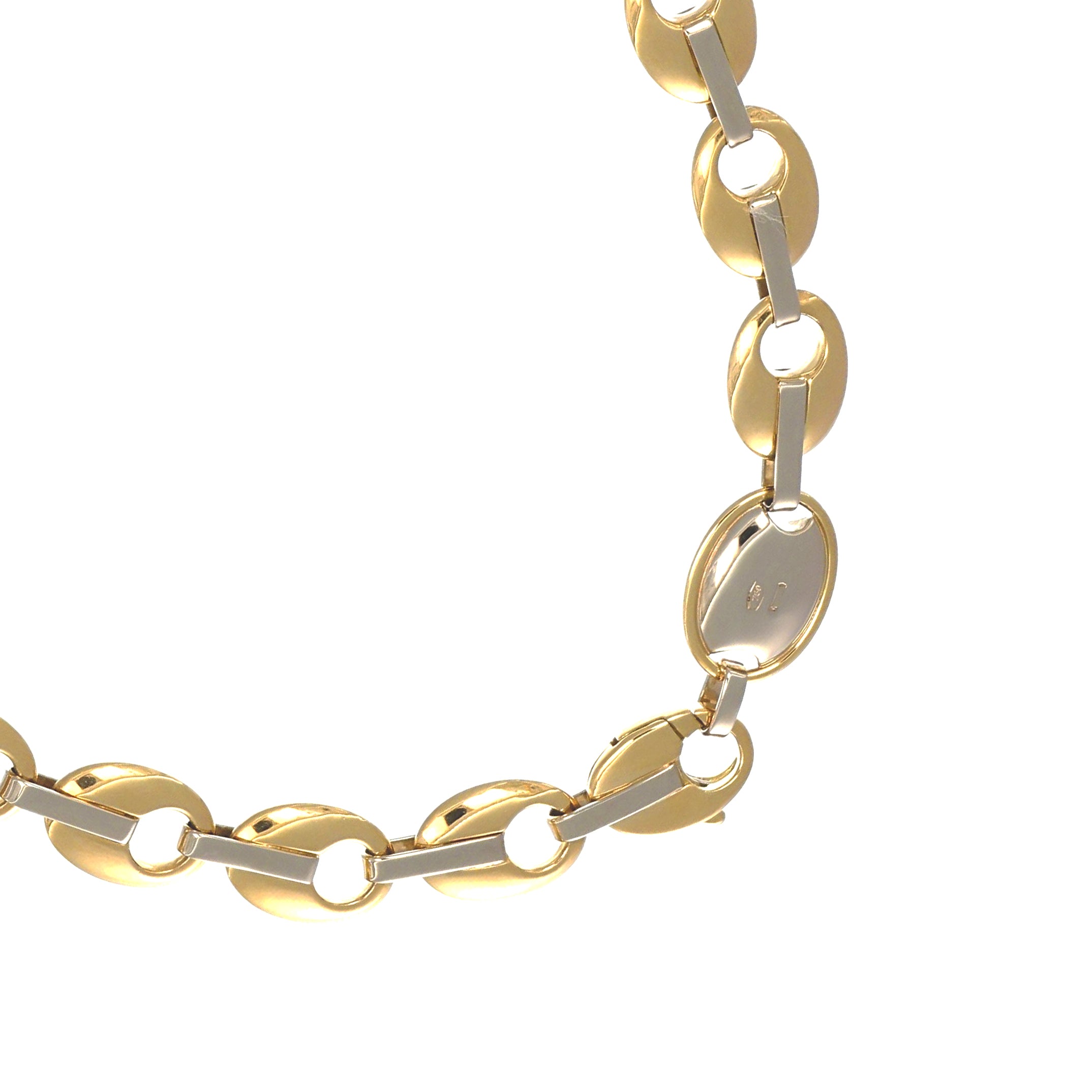 Collana - 18 carati Oro giallo, Oro bianco - Made in Italy - Handmade