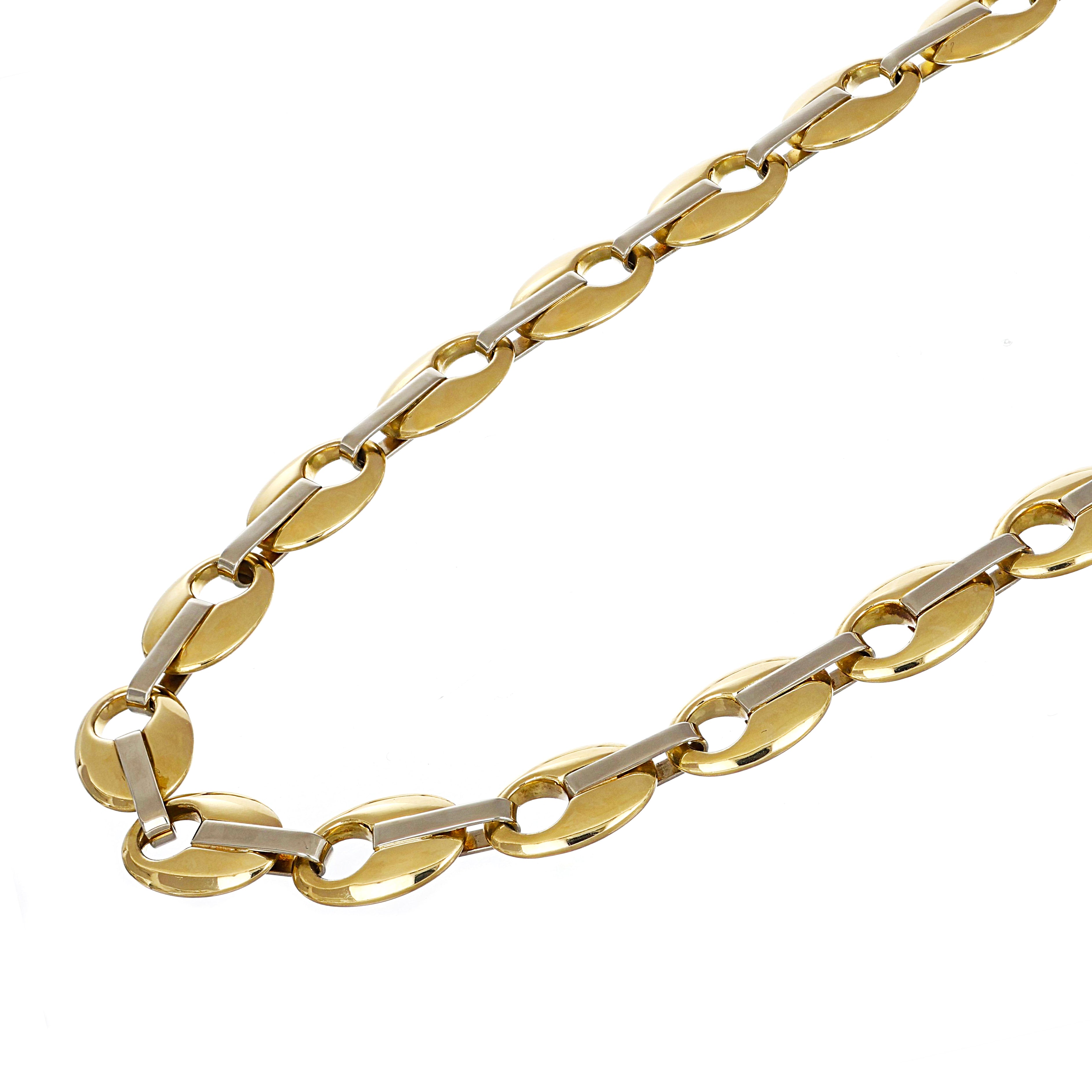 Collana in Oro Giallo ,Oro Bianco 18 carati