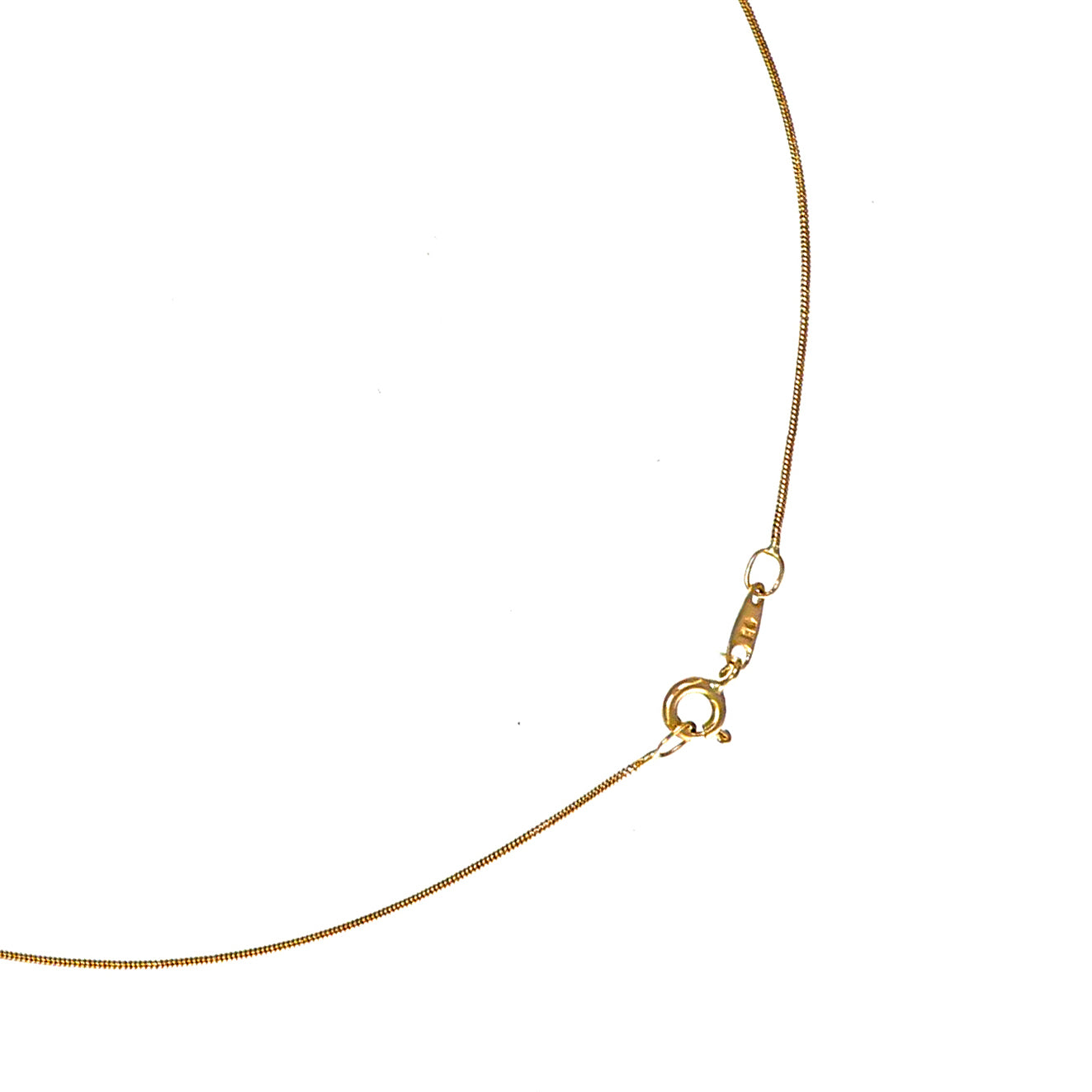 Collana con ciondolo - 18 carati Oro bianco, Oro giallo - 0.09ct. tw. Rubino - Diamante