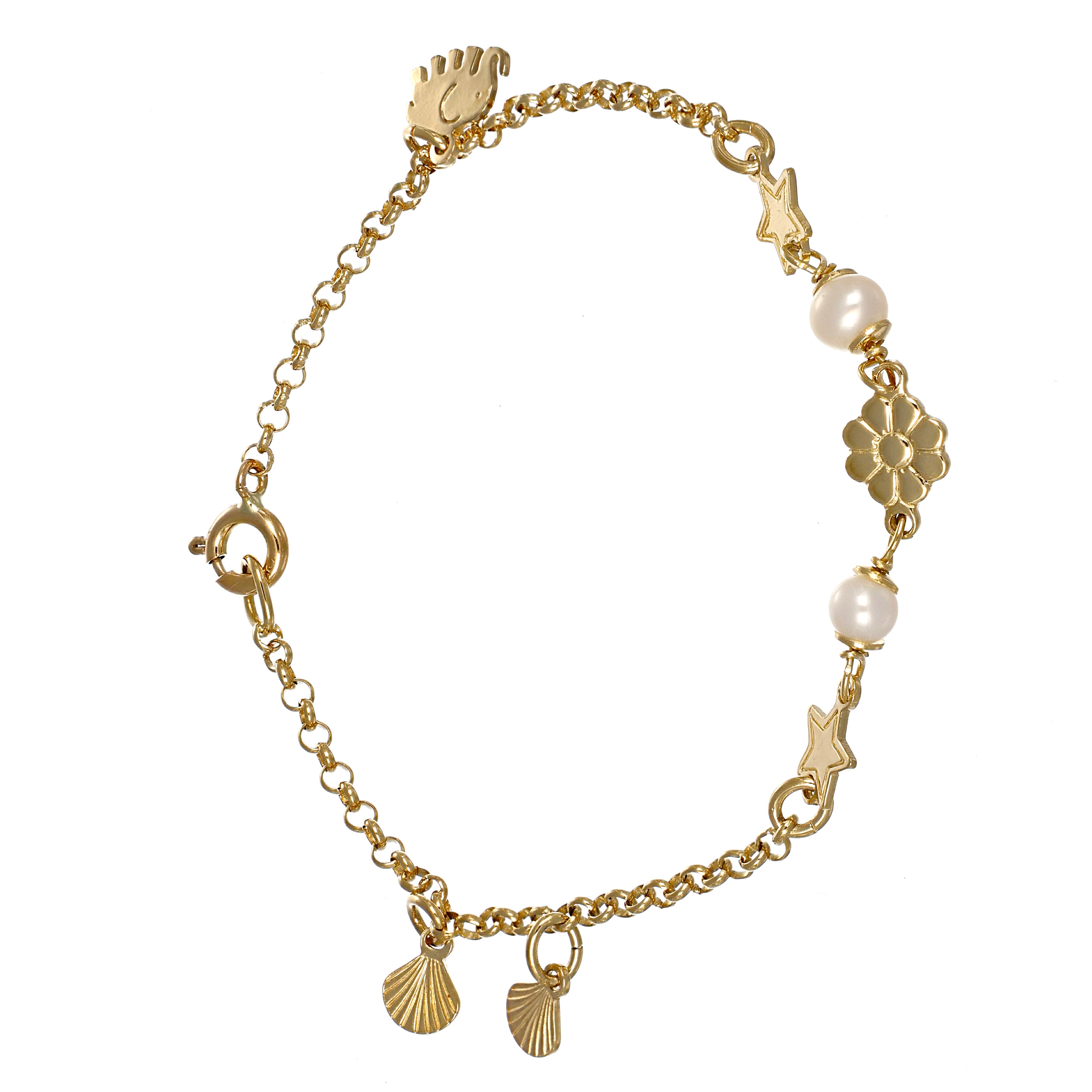 Bracciale - 18 carati Oro giallo - Perla