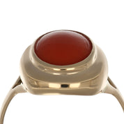 Anello - 18 carati Oro giallo Corallo