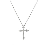 Collana con ciondolo - 18 carati Oro bianco - 0.32ct. tw. Diamante (Naturale)