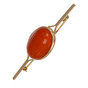 Spilla - 18 carati Oro giallo Corallo