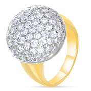 Anello - Oro bianco 18 kt., Oro giallo - 3,00 ct. tw. Diamante (naturale)