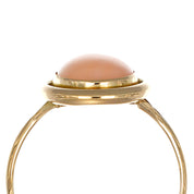 Anello - 18 carati Oro giallo Corallo