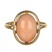 Anello - 18 carati Oro giallo Corallo