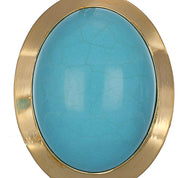 Ciondolo - 18 carati Oro giallo Turchese