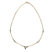 Collana - 18 carati Oro giallo - 0.85ct. tw. Zaffiro