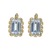 Orecchini - 18 carati Oro giallo - 7.40ct. tw. Acquamarina