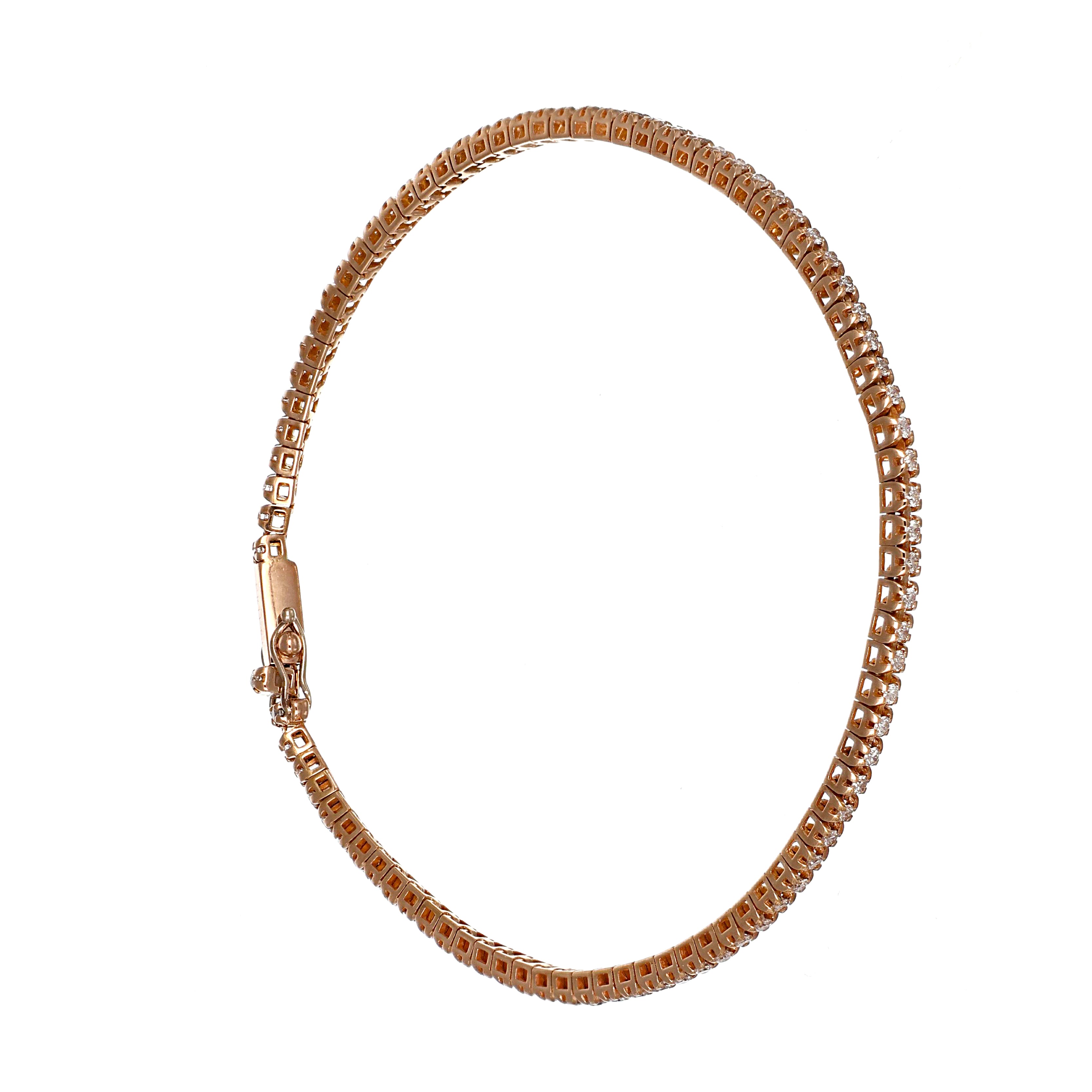 Bracciale - 18 carati Oro rosa - 1.29ct. tw. Diamante (Naturale)