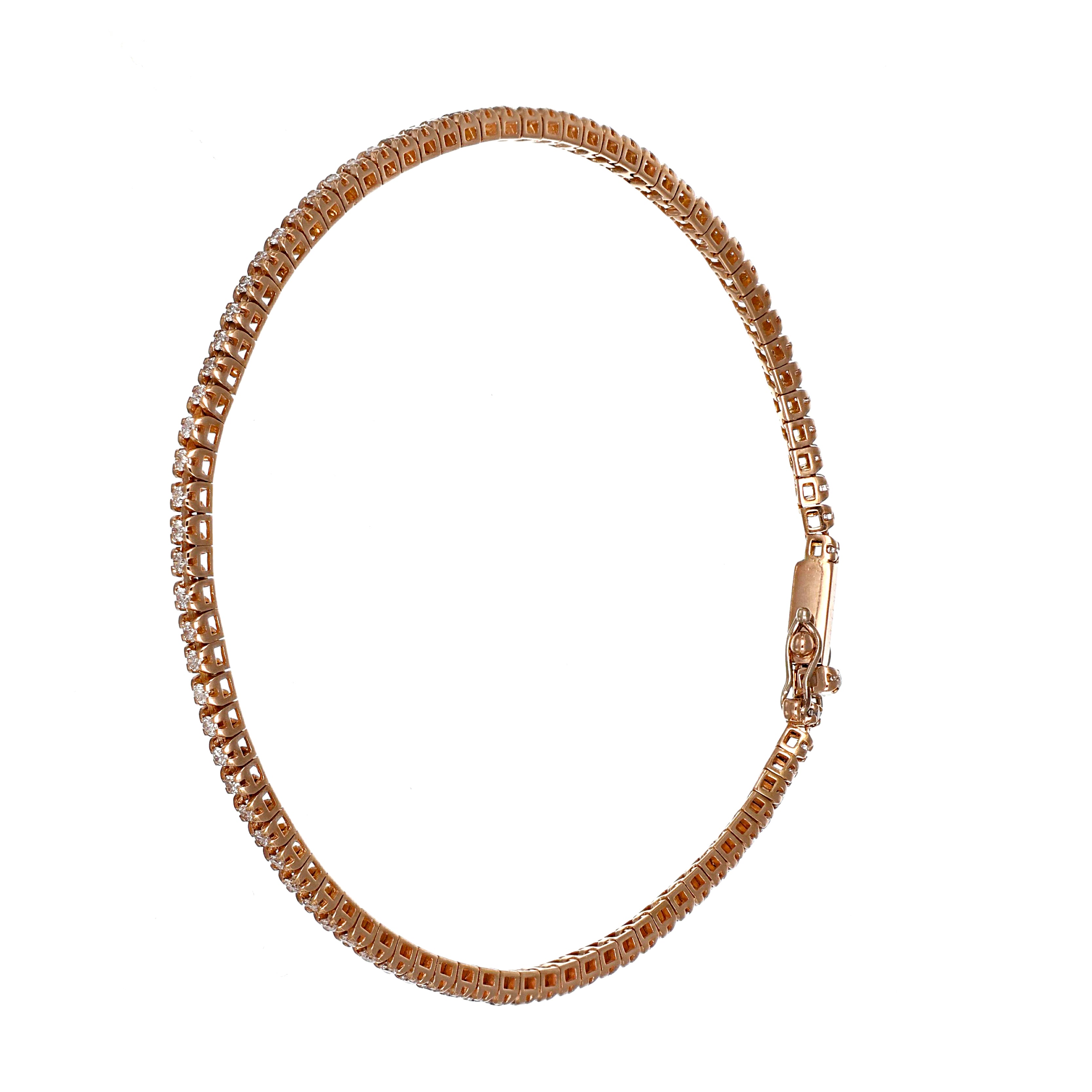 Bracciale - 18 carati Oro rosa - 1.29ct. tw. Diamante (Naturale)