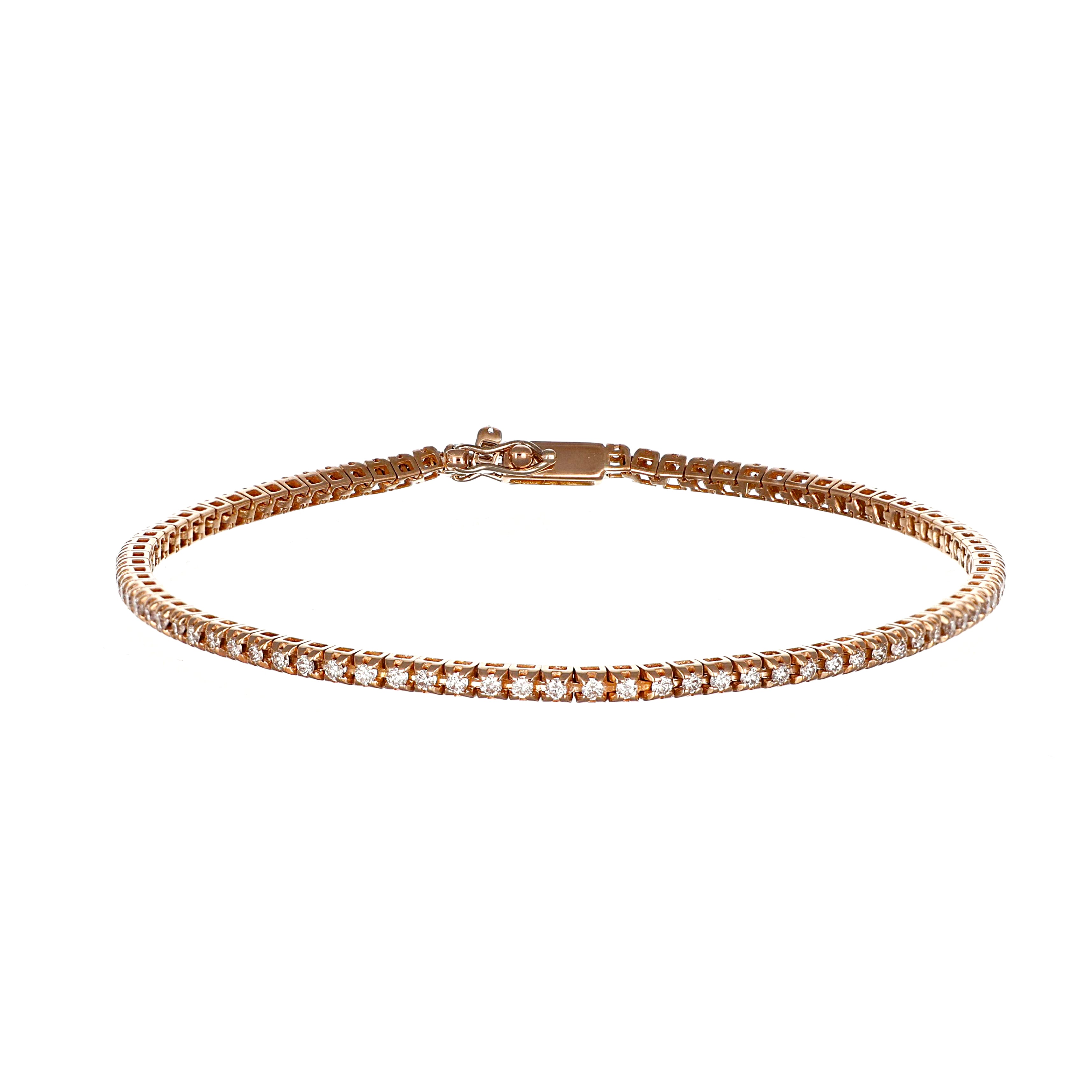 Bracciale - 18 carati Oro rosa - 1.29ct. tw. Diamante (Naturale)