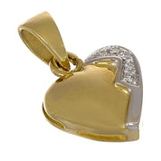 Ciondolo - 18 carati Oro bianco, Oro giallo - 0.05ct. tw. Diamante (Naturale)