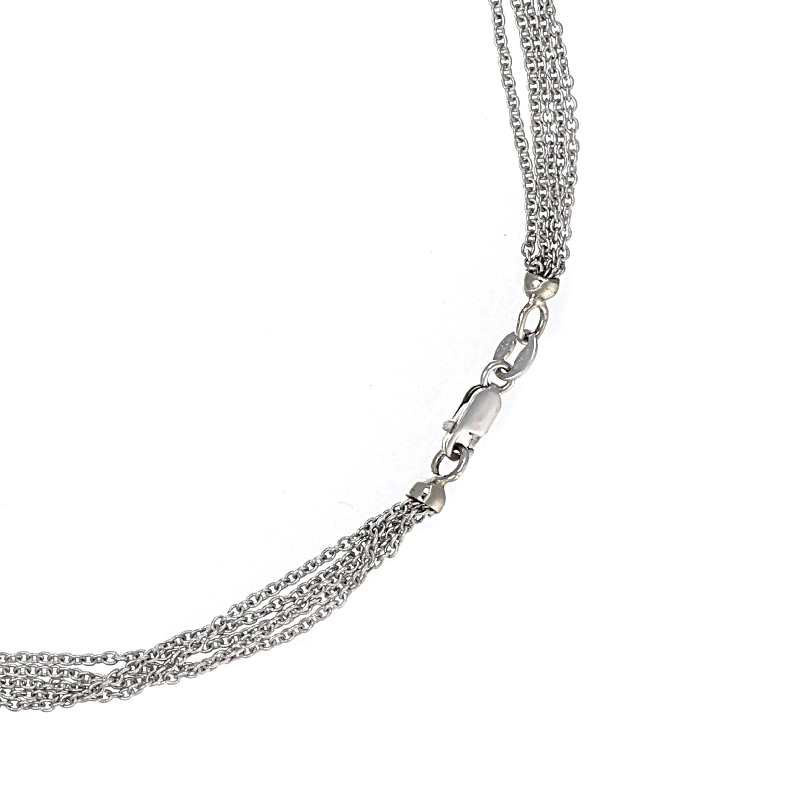 Collana con ciondolo - 18 carati Oro bianco - 0.30ct. tw. Diamante (Naturale)