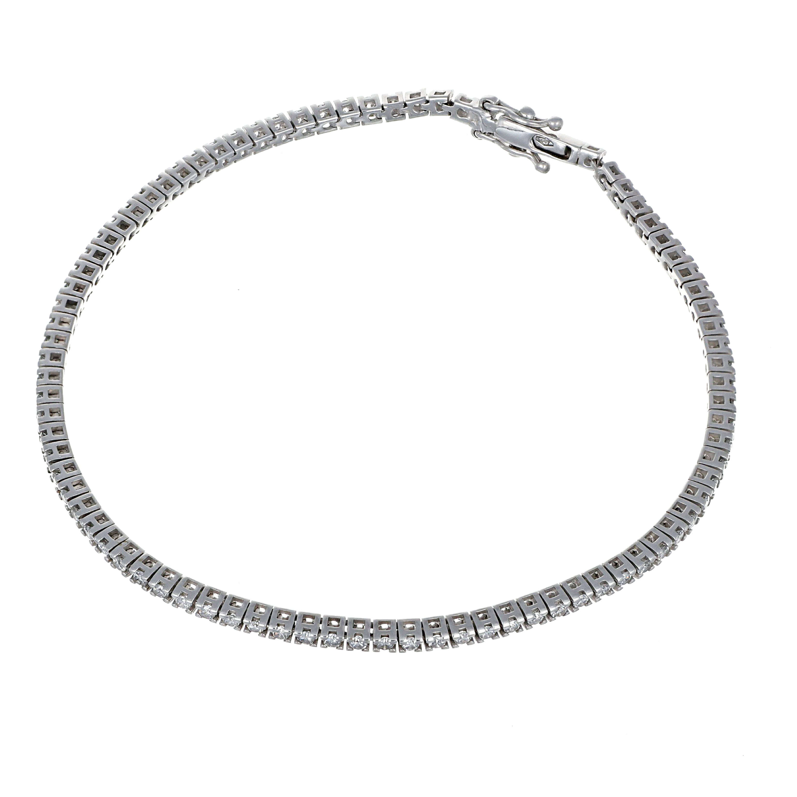 Bracciale - 18 carati Oro bianco - 1.28ct. tw. Diamante (Naturale)