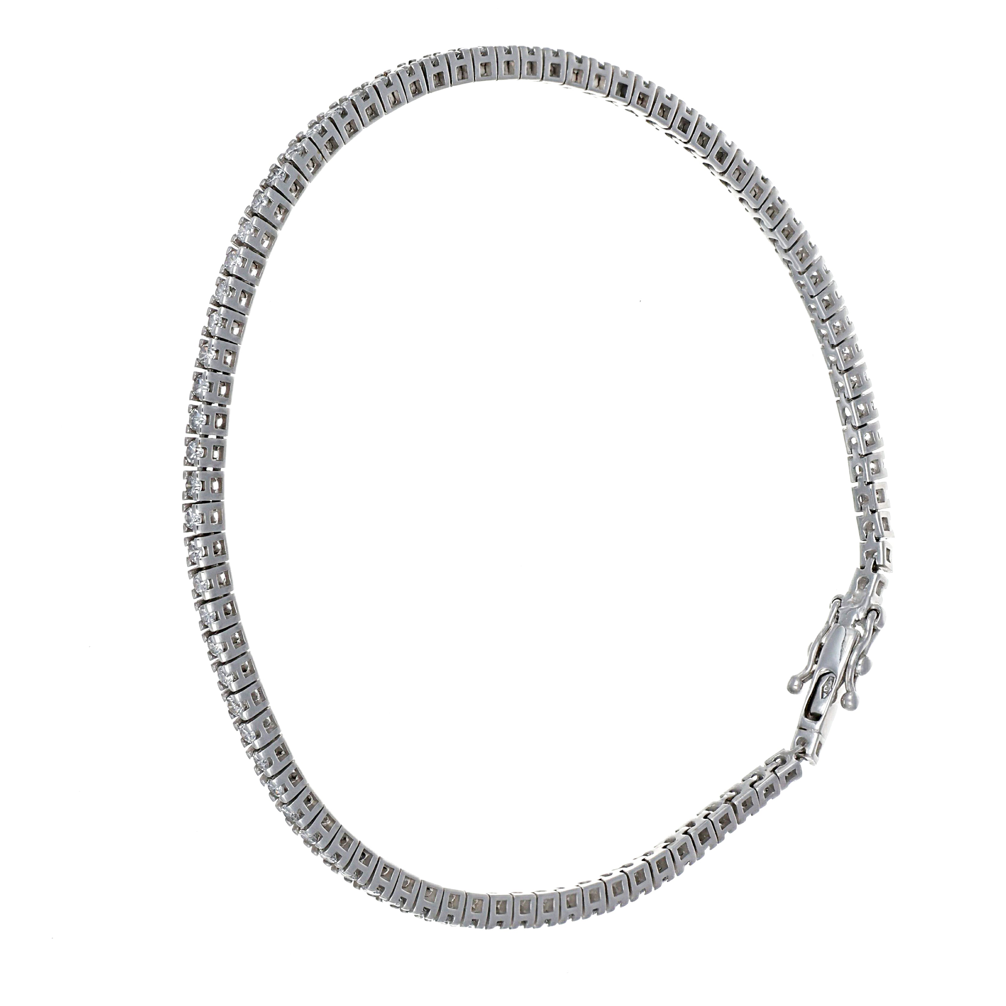 Bracciale - 18 carati Oro bianco - 1.28ct. tw. Diamante (Naturale)