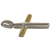 Ciondolo - 18 carati Oro bianco, Oro giallo - 0.03ct. tw. Diamante (Naturale)